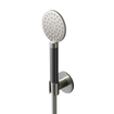 Hotbath Cobber M444 douchette à main ronde avec support mural et flexible de douche 150cm nickel brossé SW230073