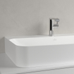 Villeroy & Boch Finion lavabo - dessous meulé 1 trou de robinet 80x47cm - Ceramic+ avec trop-plein dissimulé stone white SW209556