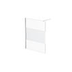 FugaFlow Eccelente Vetro Douche à l'italienne - 140x200cm - verre de sécurité - verre clair - bande mate - anti-calcaire - chrome SW1468436