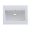 Arcqua Mira Lavabo encastré - 61x46x1.5cm - simple vasque - sans trou de robinet - marbre de synthèse - blanc mat SW1581360