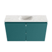 MONDIAZ TURE-DLUX Meuble toilette - 80cm - Smag - EDEN - vasque Ostra - position centrale - sans trou de robinet SW1105076