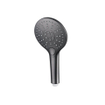 Fortifura Calvi Badkraan set - uitloop - 22cm inkortbaar - metalen slang - ronde handdouche - inbouwdeel - wandhouder - geborsteld gunmetal PVD SW1244024