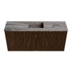 Mondiaz JOYA-DLUX 90cm toiletmeubel - kleur Walnut - Wastafel FAYE positie Midden 1 kraangat kleur Sombra. SW1424738