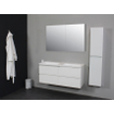 Basic Bella Tabliers latéraux pour armoire toilette 60x14x2cm Blanc brillant SW398045