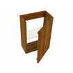 Saniclass Holz Pure meuble lave-mains - 39.4x21.5x55cm - 1 porte - Noyer pur SW1482339
