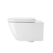 Duravit HappyD 2 WC suspendu à fond profond Rimless avec fixation dissimulée 36,5x54cm blanc SW54346