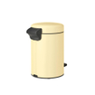 Brabantia NewIcon Poubelle à pédale - 3 litres - seau intérieur en plastique - mellow yellow SW1026520