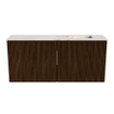 Mondiaz JOYA-DLUX 90cm meuble de salle de bains - couleur Walnut - Vasque FAYE position Droite Sans trou de robinet couleur Frappe. SW1422326