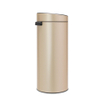 Brabantia Touch Bin Poubelle - 30 litres - seau intérieur en plastique - metallic gold SW1117317