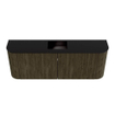 Mondiaz JOYA 113.2cm toiletmeubel - ronding links en rechts kleur Shadow - Wastafel FAYE positie Midden 1 kraangat kleur Urban. SW1421543