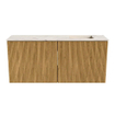 Mondiaz JOYA-DLUX 90cm meuble de toilette - couleur Oak - Vasque FAYE position Droite 1 trou de robinet couleur Nata. SW1424011