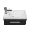 Xellanz Emma meuble lave-mains + lavabo 50 x 25 x 50 cm veinure bois gris SW95798