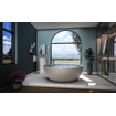 Arcqua Cusco Baignoire îlot ronde 153cm mat blanc SW857170