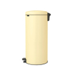 Brabantia NewIcon Poubelle à pédale - 30 litres - seau intérieur en plastique - mellow yellow SW1117489