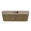 Mondiaz JOYA-DLUX Meuble de salle de bains 113,2cm - arrondis gauche et droite couleur Dusk - Vasque FAYE position Milieu Sans trou de robinet couleur Arena SW1425790