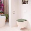 MONDIAZ LAVIE WC suspendu - 36x53cm - sans bride - Army (vert) - softclose - quick-release - abattant WC - Rosee (rose) SW1208576