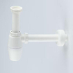 Saniclass Siphon avec tuyau mural et rosette Blanc SW1176