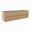 Mondiaz Hay Meuble sous vasque - 170x45x50cm - 4 tiroirs - softclose - 1 découpe droite - Oro SW1016165