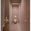 Clou Flush 3 fontein 36x18cm met kraangat rechts mat roze keramiek SW795717