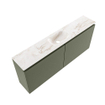 MONDIAZ TURE-DLUX Meuble toilette - 120cm - Army - EDEN - vasque Frappe - position centrale - 1 trou de robinet SW1102671