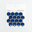 SAMPLE The Mosaic Factory Barcelona Carrelage mosaïque 2.3x2.6x0.5cm - hexagon glacé porcelaine wand bekleding pour intérieur et extérieur résistant au gel - brillant cobalt bleu SW862000