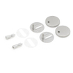FugaFlow Eccelente Pietra Ensemble de fixation - abattant de WC - acier inoxydable brossé SW1469038