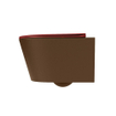 MONDIAZ LAVIE WC suspendu - 36x53cm - sans bride - Fire (rouge) - softclose - quick-release - abattant WC - Rust (marron) SW1208622