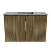 Mondiaz JOYA-DLUX 60cm toiletmeubel - kleur Dusk - Wastafel FAYE positie Midden Zonder kraangat kleur Sombra. SW1426123