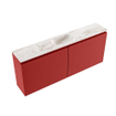 MONDIAZ TURE-DLUX Meuble toilette - 120cm - Fire - EDEN - vasque Frappe - position centrale - 1 trou de robinet SW1102787