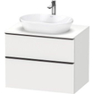 Duravit D-neo Meuble sous vasque 80x55x66.4cm 2 tiroirs Blanc mat SW641202