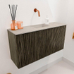 Mondiaz JOYA-DLUX 80cm toiletmeubel - kleur Shadow - Wastafel FAYE positie Midden Zonder kraangat kleur Opalo. SW1422917