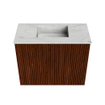 Mondiaz JOYA-DLUX 50cm toiletmeubel - kleur Ruby - Wastafel FAYE positie Midden Zonder kraangat kleur Opalo. SW1423698