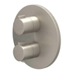 IVY Pact Partie encastrable - pour thermostat encastrable - 1 robinet d'arrêt - rosace ronde - Nickel brossé PVD SW1031007
