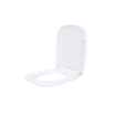 FugaFlow Eccelente Pietra Abattant WC - dégagement rapide - fermeture douce - compatible avec Duravit D-code - blanc brillant SW1469053