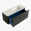 Mondiaz CIRO-DLUX Badkamermeubelset - 120x45x50cm - Solid surface wastafel Ostra - 1 wasbak Rechts - 1 kraangat - 2 lades - Shadow SW1532460