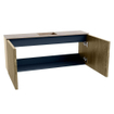 Mondiaz JOYA-DLUX 100cm meuble de salle de bains - couleur Dusk - Vasque FAYE position Milieu Sans trou de robinet couleur Saba. SW1426071