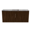 Mondiaz JOYA-DLUX 90cm meuble de salle de bains - couleur Walnut - Vasque FAYE position Milieu 1 trou de robinet couleur Sombra. SW1424738