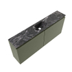 MONDIAZ TURE-DLUX Meuble toilette - 120cm - Army - EDEN - vasque Lava - position centrale - sans trou de robinet SW1103689
