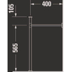 Duravit Design Variations Scola onderstel voor wastafel 068460 560 chroom 0307858