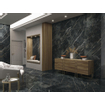 Baldocer Ceramica carrelage mural et de sol - 120x120cm - 9.3mm - Carré - rectifié - Aspect marbre - Noir brillant SW720378