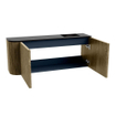 Mondiaz JOYA 101.6cm toiletmeubel - ronding links kleur Dusk - Wastafel FAYE positie Rechts Zonder kraangat kleur Urban. SW1421678