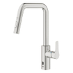 Grohe Eurosmart Mitigeur d'évier - haut - bec pivotant - Supersteel (aspect inox) SW1234867