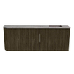 Mondiaz JOYA-DLUX 111.6cm toiletmeubel - ronding links kleur Shadow - Wastafel FAYE positie Rechts 1 kraangat kleur Oza. SW1425071