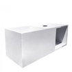 Wiesbaden Julia ensemble fontaine solid surface avec niche 54x20x20cm mat blanc incl. robinet fontaine Victoria luxe chrome SW793747