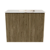 Mondiaz JOYA-DLUX 50cm toiletmeubel - kleur Dusk - Wastafel FAYE positie Rechts 1 kraangat kleur Frappe. SW1423040
