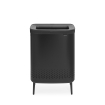 Brabantia Bo Hi Boîte à linge - 2x45 litres - noir mat SW1407117