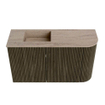 Mondiaz JOYA-DLUX 71.6cm toiletmeubel - ronding rechts kleur Shadow - Wastafel FAYE positie Links 1 kraangat kleur Saba. SW1425147