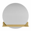 Mondiaz SPOT Miroir de salle de bains - rond 80cm - tablette miroir - couleur Oro SW1235574