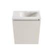 MONDIAZ TURE-DLUX Meuble toilette - 40cm - Linen - EDEN - vasque Ostra - position droite - 1 trou de robinet SW1104895