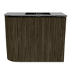 Mondiaz JOYA-DLUX 51.6cm toiletmeubel - ronding links kleur Shadow - Wastafel FAYE positie Rechts Zonder kraangat kleur Lava. SW1422855